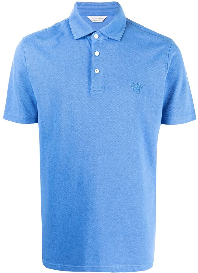 Gieves & Hawkes Logo-Embroidered Polo Shirt - ShopStyle