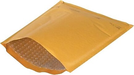 Unbranded 6" x 10" Bubble Mailer, #0, Kraft, 25/Carton (B85325PK)