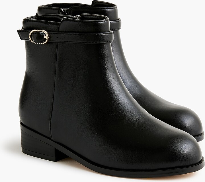 Girls' buckle-strap booties