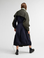 Thumbnail for your product : DKNY Pure Extra Long Sleeve Colorblock Coat