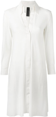 Norma Kamali simple shirt dress - women - Polyester/Spandex/Elastane - S