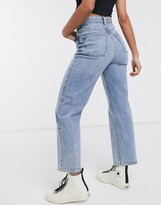 Thumbnail for your product : Monki Zami high waist straight leg jeans in vintage blue
