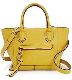longchamp yellow leather bag
