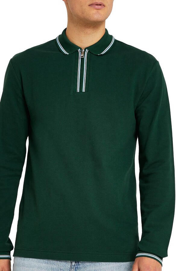 kohls mens long sleeve polo