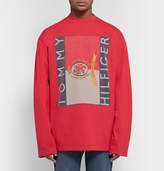 Thumbnail for your product : Vetements Tommy Hilfiger Oversized Printed Cotton-Jersey Sweatshirt