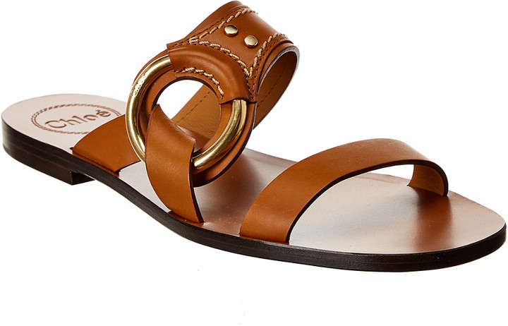 demi leather sandal