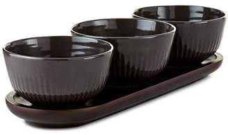 Hotel Collection CLOSEOUT! Set of 3 Bowls with Wood Tray, Created for Macy's