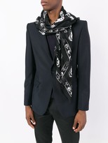 Thumbnail for your product : Alexander McQueen Skull And Badge Scarf