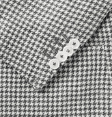 Thumbnail for your product : De Petrillo - Posillipo Slim-Fit Houndstooth Wool and Linen-Blend Blazer - Men - Gray