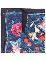 Thumbnail for your product : Ferragamo Floral-Print Silk Scarf