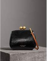 Thumbnail for your product : Burberry Small Two-tone Python Frame Bag
