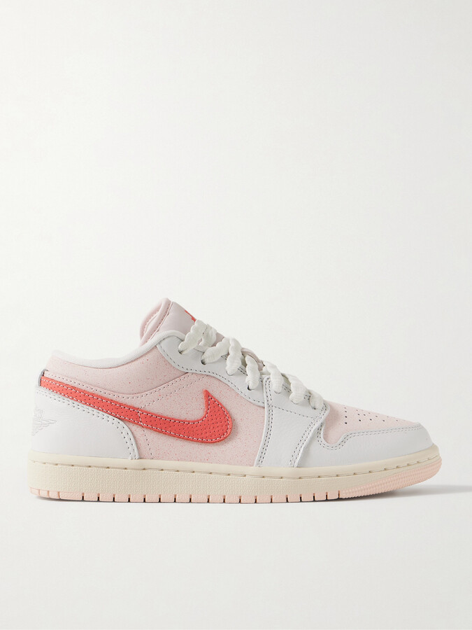Nike Air Jordan 1 Low Se Leather Sneakers - Pink