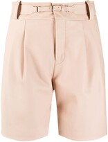 Thumbnail for your product : RED Valentino High-Waisted Belted Shorts
