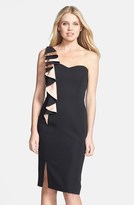 Thumbnail for your product : Laundry by Shelli Segal One-Shoulder Ruffle Dress