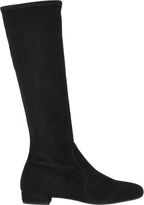 Thumbnail for your product : Prada Tapered-Toe Knee Boots-Black