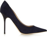 Thumbnail for your product : Jimmy Choo Abel Suede Pumps - Navy