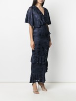 Thumbnail for your product : Saloni Bias Ruffle-Wrap Dress