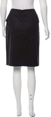 Jean Paul Gaultier Wool Knee-Length Skirt