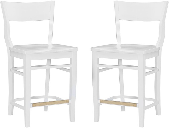 Linon Furniture Linon Chandler White Counter Stools Set Of 2 ShopStyle