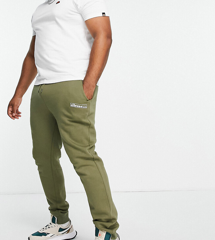 Ellesse Plus sweatpants with logo in khaki - ShopStyle Activewear Pants