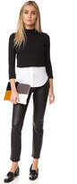 Thumbnail for your product : Frame Le High Straight Leather Pants