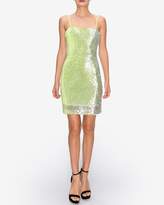 Thumbnail for your product : Express Endless Rose Neon Yellow Sequin Dress