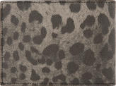 Thumbnail for your product : Dolce & Gabbana Grey Leather Leopard Bifold Wallet