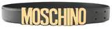 OFFICIAL STORE MOSCHINO Leather Belt