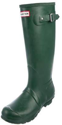 Hunter Rubber Rain Boots Green Rubber Rain Boots
