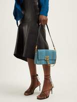 Thumbnail for your product : Givenchy Charm Ayers Snakeskin Shoulder Bag - Womens - Blue