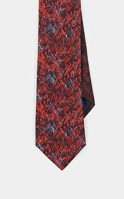 Lanvin Men's Abstract-Print Silk Necktie - Red