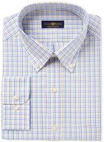 Thumbnail for your product : Club Room Men's Big & Tall Classic/Regular Fit Estate Wrinkle Resistant Yellow Blue Triple Check Dress Shirt, Created for Macy's