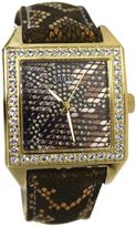 Thumbnail for your product : GUESS Gold-Tone Glamour Python Print Ladies Watch U0050L2