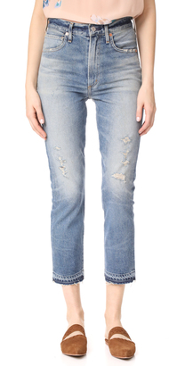 Citizens of Humanity Dree Crop High Rise Slim Straight Jeans