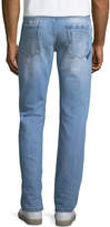 Thumbnail for your product : Fendi Logo-Patch Slim-Leg Jeans