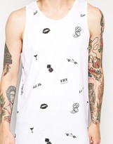 Thumbnail for your product : HUF Kiss Blow Roll Singlet