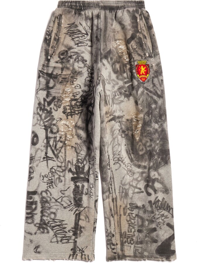Balenciaga Skater Baggy Sweatpants ShopStyle Casual Pants