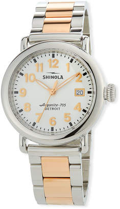 Shinola 36mm The Runwell Two-Tone Bracelet Watch