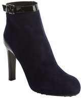Thumbnail for your product : Tod's navy and black suede and patent leather anklestrap booties