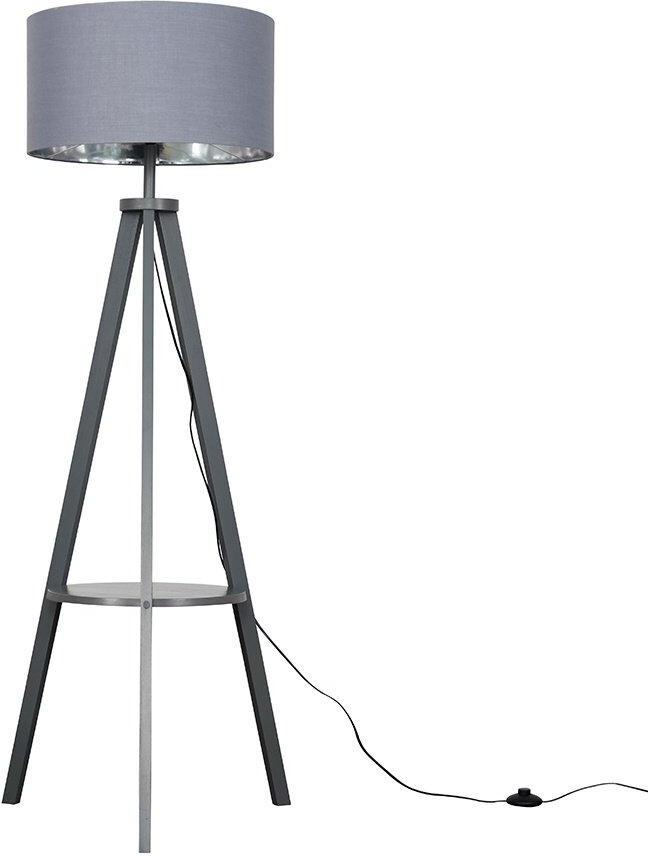 ValueLights Morrigan Tripod Grey Floor Lamp ShopStyle