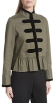 Thumbnail for your product : Kate Spade Women's Velvet Trim Military Jacket