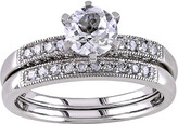 Thumbnail for your product : MODERN BRIDE Ã¢â¦â CT. T.W. Diamond & Lab-Created White Sapphire Bridal Ring Set