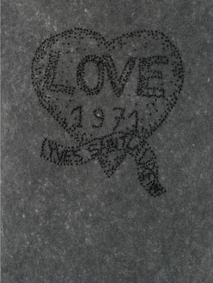 Saint Laurent Love 1971 Ebroidered Cotton T-shirt