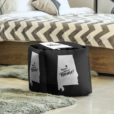 Home Sweet Birmingham Cube Ottoman