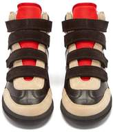 Thumbnail for your product : Isabel Marant Bilsy Concealed Wedge Leather Trainers - Womens - Black
