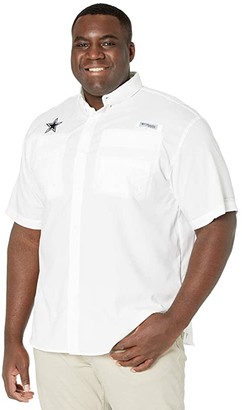 columbia sportswear men's dallas cowboys pfg tamiami fishing shirt