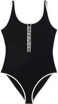 Thumbnail for your product : Burberry Logo Detail Zip-front Swimsuit