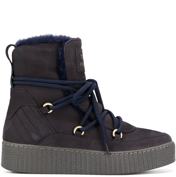 Tommy Hilfiger Shearling-Lined Winter Boots - ShopStyle