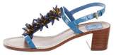 Thumbnail for your product : Tory Burch Embellished Slingback Sandals