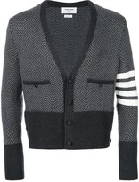 Thumbnail for your product : Thom Browne 4-Bar Stripe Cardigan